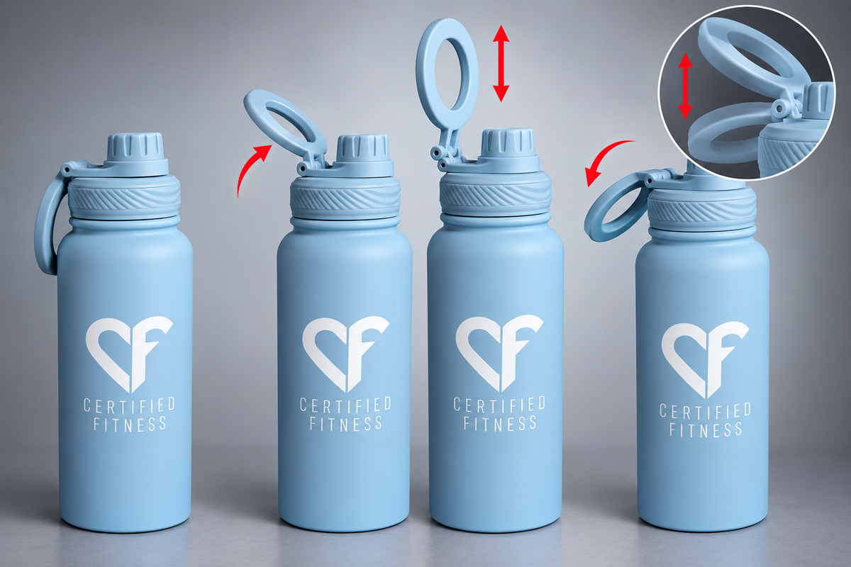CF Performance Bottle with Phone Holder – BLUE