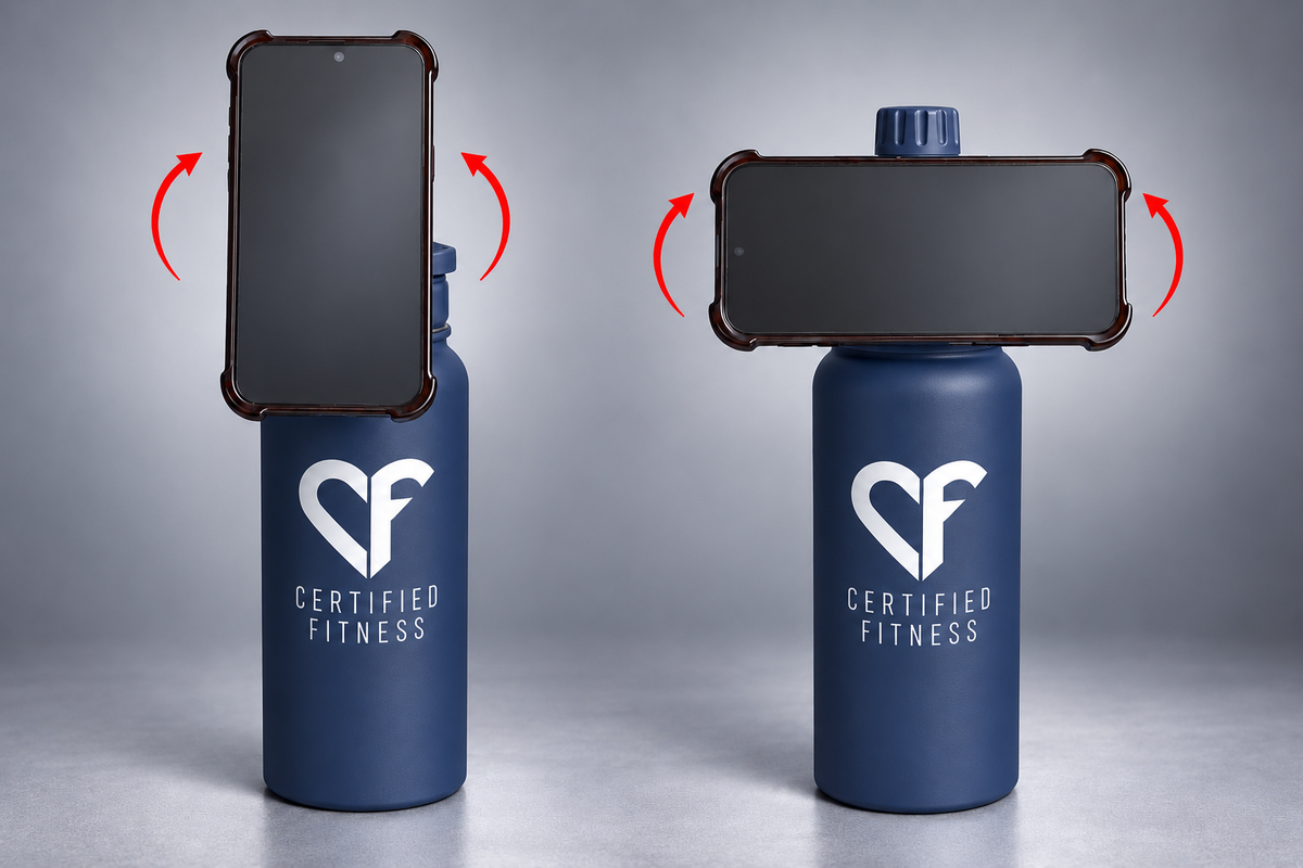 CF Performance Bottle with Phone Holder – NAVY