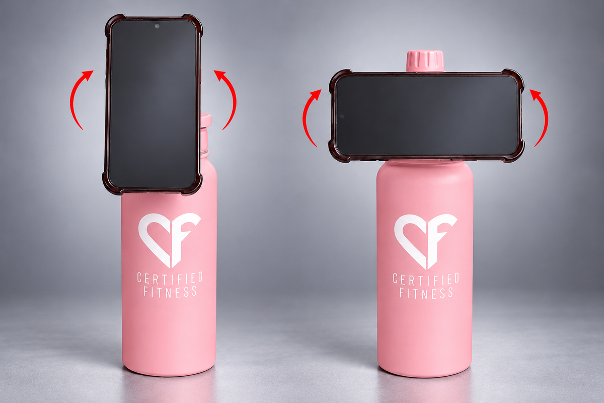 CF Performance Bottle with Phone Holder – PINK