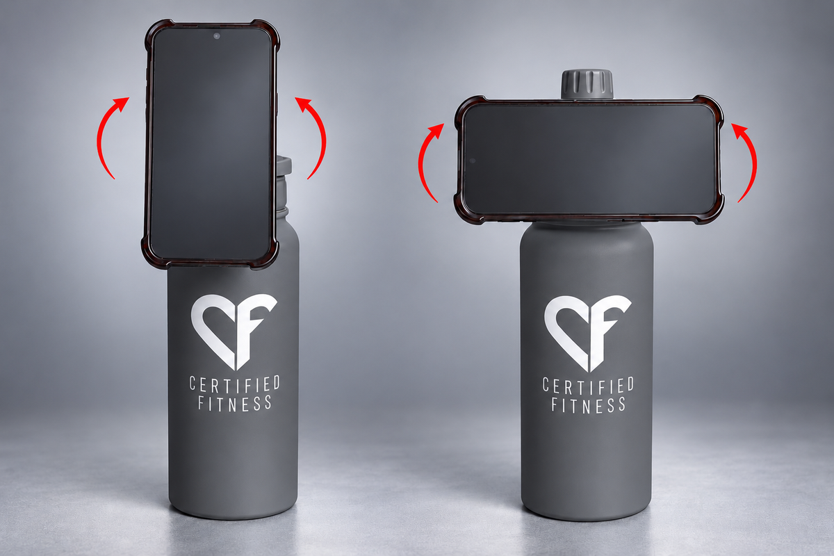 CF Performance Bottle with Phone Holder – GREY