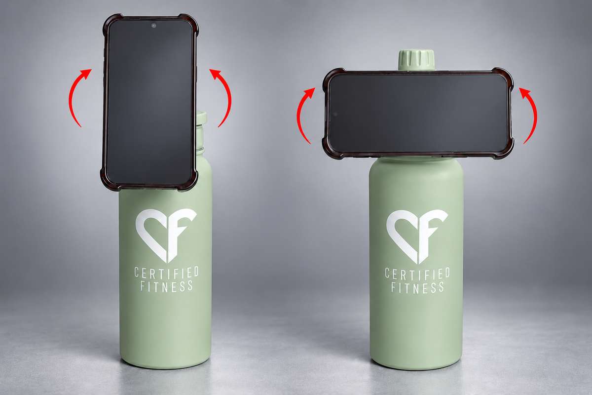 CF Performance Bottle with Phone Holder – GREEN
