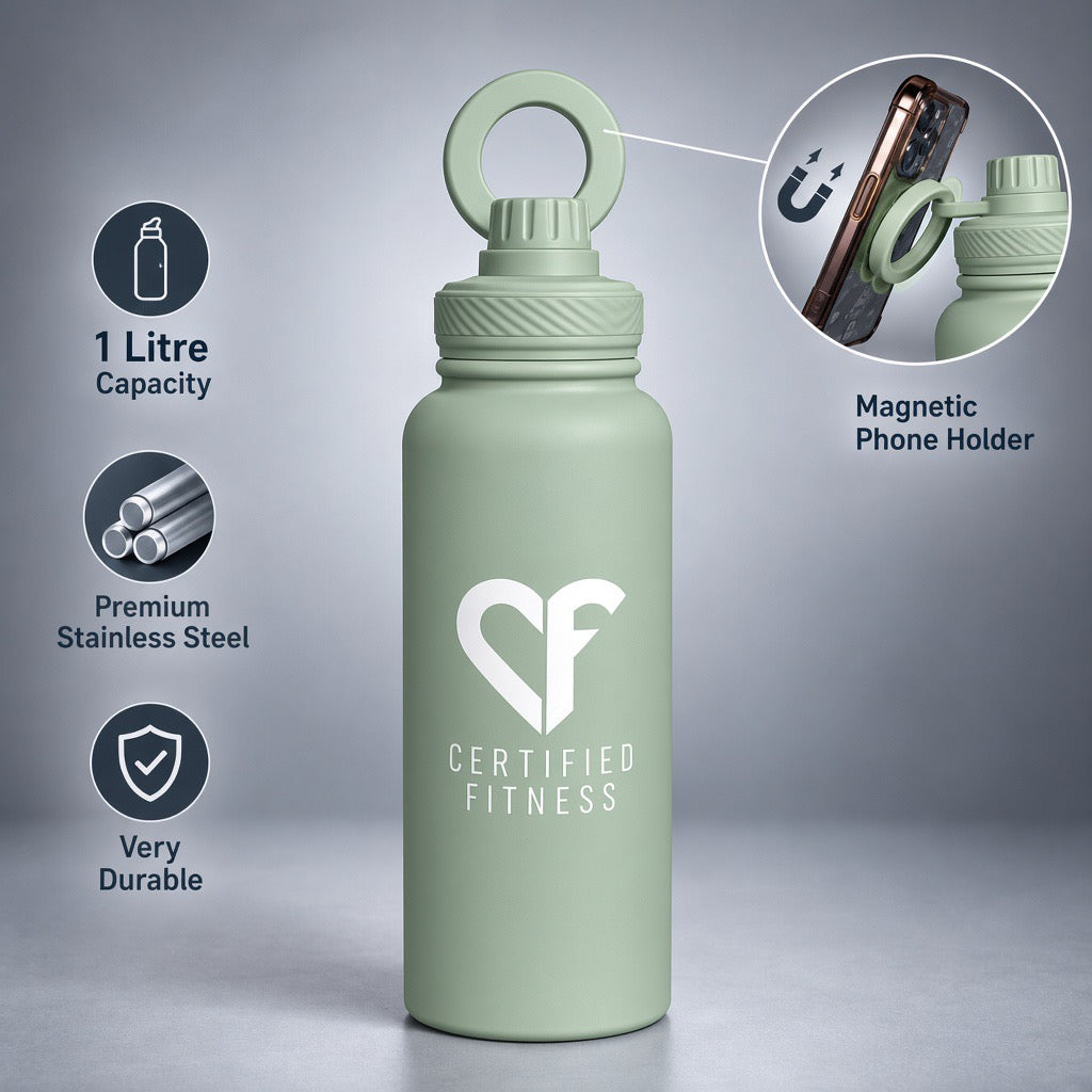 CF Performance Bottle with Phone Holder – GREEN